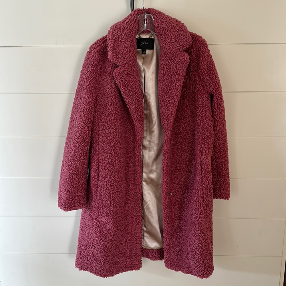 JCrew Teddy Sherpa lady coat